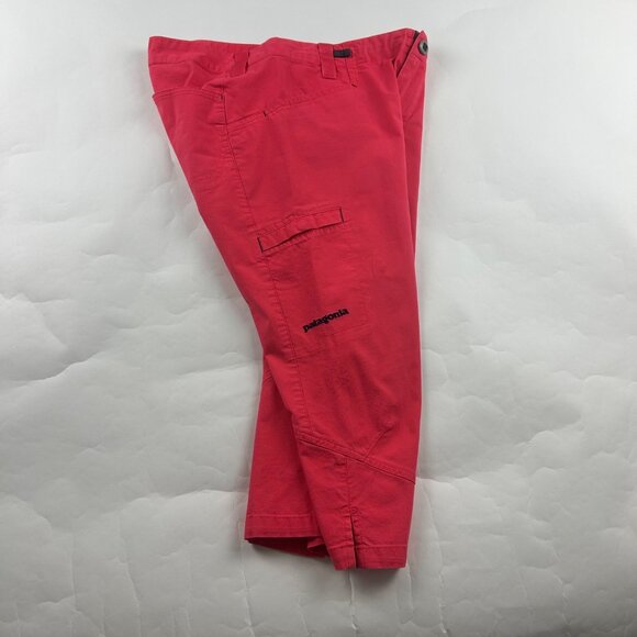 Patagonia Watermelon Pink Stretch Canvas Cargo Capri Pant 4 - Picture 6 of 6